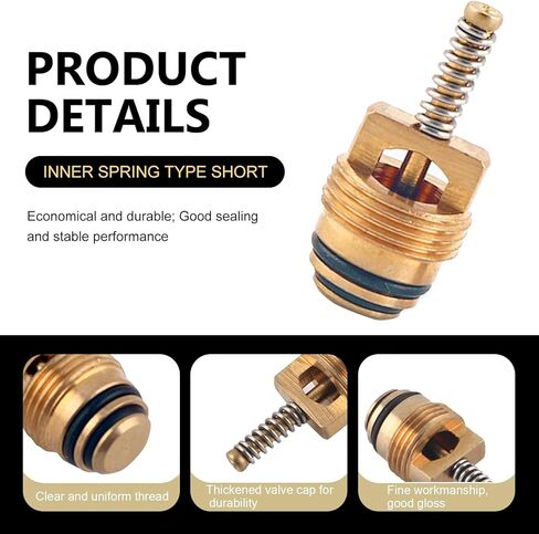 16 PCS Car Air Conditioning Valve Core Kit, A/C System Repair Valve Caps & Core Kit for R12 or R134a, AC Service Port Seal Cap Valve, Universal for Most Cars (Black) in Kuwait