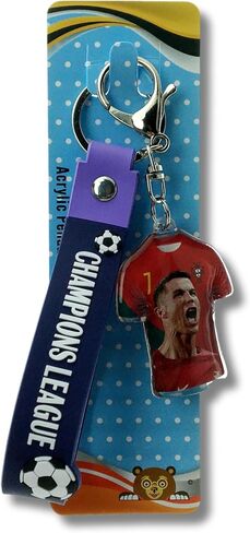 Cristiano Ronaldo Portugal keychain, Cristiano Ronaldo Smiling Keychain, Pendant keychain, for backpacks, bags, Team Portugal, Soccer gifts for fans in Saudi Arabia