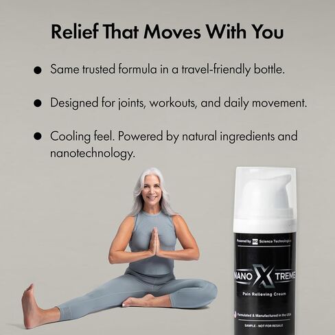 Pain Relief Cream – Fast-Acting Topical for Muscle, Joint & Nerve Deep-Absorbing, Long-Lasting Formula with Natural Ingredients – Cooling Sensation – 3.3oz Tube – Made in USA in Saudi Arabia