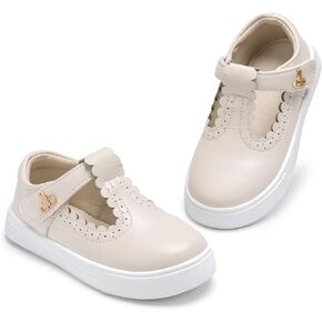 THEE BRON Toddler Girls Casual Sneakers Stylish Comfy T-Strap Everyday Shoes in Kuwait