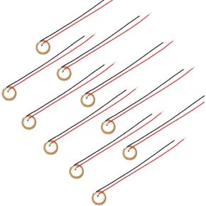 10Pcs Piezoelectric Piezo Ceramic Wafer Plate Dia 15mm for Buzzer Loudspeaker Sensor with Wire in Saudi Arabia