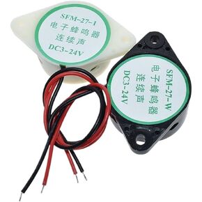 SFM-27 3-24V 12V 95DB Active Buzzer High-Decibel Electronic Buzzer Beep Alarm Intermittent / Continuous DIY Buzzer(White) in Saudi Arabia