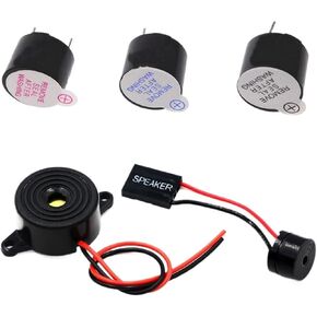 10pcs 3V 5V 12V Active Buzzer Magnetic Long Continous Beep Tone 12 * 9.5mm Mini Speaker(3V Active Buzzer) in Saudi Arabia