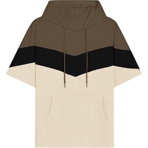 رجال قصير الأكمام هوديي لون القطن الناعم بلوك بلوك تي شيرت pullover كبير الجيب نصف الأكمام الصيف قميص الصيف in Kuwait