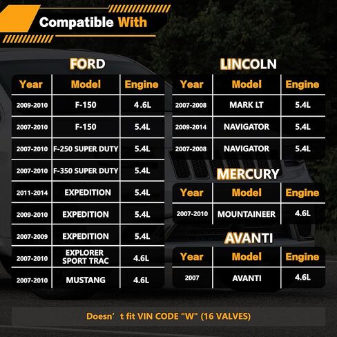 VS50687R VS50433 Valve Cover Gasket Set Compatible with 2007-2014 Ford F150/F250/F350/Expedition/Explorer/Mustang, Lincoln Mark LT/Navigator, Mercury Mountaineer, Avanti 4.6L 5.4L in Kuwait