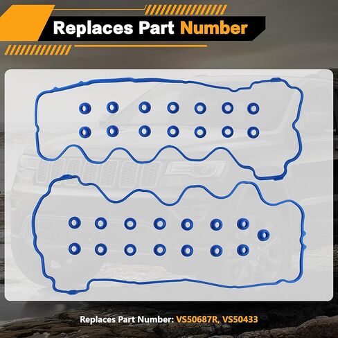 VS50687R VS50433 Valve Cover Gasket Set Compatible with 2007-2014 Ford F150/F250/F350/Expedition/Explorer/Mustang, Lincoln Mark LT/Navigator, Mercury Mountaineer, Avanti 4.6L 5.4L in Kuwait
