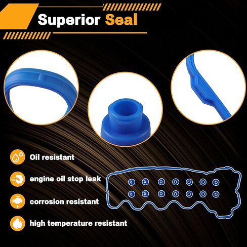 VS50687R VS50433 Valve Cover Gasket Set Compatible with 2007-2014 Ford F150/F250/F350/Expedition/Explorer/Mustang, Lincoln Mark LT/Navigator, Mercury Mountaineer, Avanti 4.6L 5.4L in Kuwait