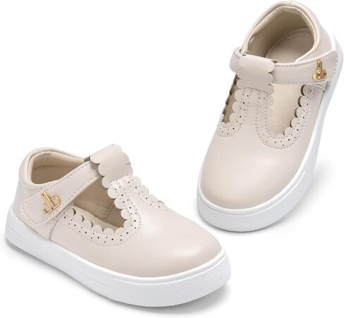 THEE BRON Toddler Girls Casual Sneakers Stylish Comfy T-Strap Everyday Shoes in Kuwait