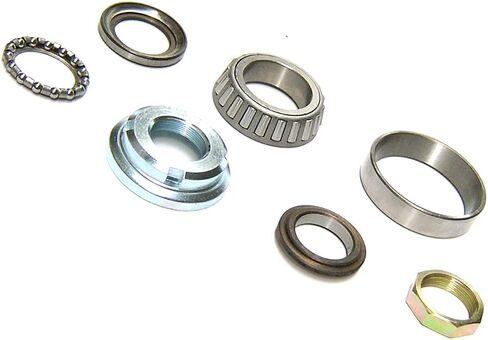 FORK STEERING STEM HEAD BEARING SET 7 PIECE 80-150CC GY6 CHINESE SCOOTER MOPED ATV TAOTAO JONWAY BMS PEACE ROKETA ZNEN PEACE JMSTAR SUNL VIP BENZHOU BAJA JINLUN JCL BMS WOLF ETC. in Saudi Arabia