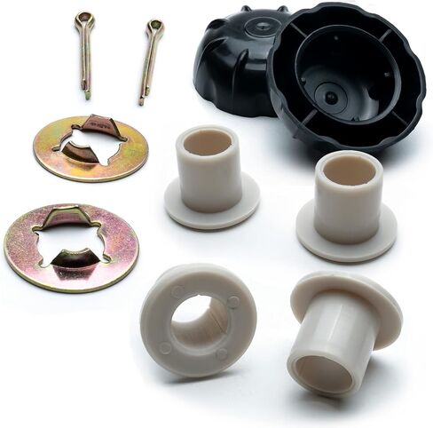 HD Switch -2 Kits- Front Wheel Flange Bushing Bearing Rebuild for Cub Cadet XT1 Series 2015-2019, LT42 LT42C LT42E LT46 LT50 LT54 ST54 ST54 GT50 GT54 w/Deluxe Domed Hub Caps Lawn Garden Tractor Mowers in Saudi Arabia