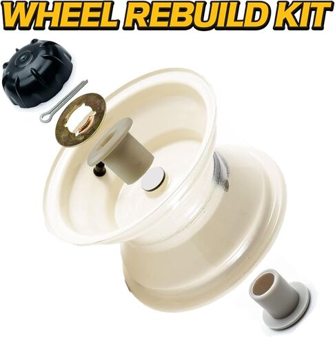 HD Switch -2 Kits- Front Wheel Flange Bushing Bearing Rebuild for Cub Cadet XT1 Series 2015-2019, LT42 LT42C LT42E LT46 LT50 LT54 ST54 ST54 GT50 GT54 w/Deluxe Domed Hub Caps Lawn Garden Tractor Mowers in Saudi Arabia