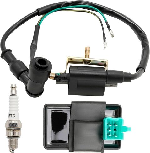 Ignition Coil 5 Pin CDI Box Spark Plug, 5 Pin Adjustable AC CDI Motorcycle Ignition Box, Replacement for Apollo 50cc 70cc 90cc 110cc Chinese Atv Quad Parts in Saudi Arabia
