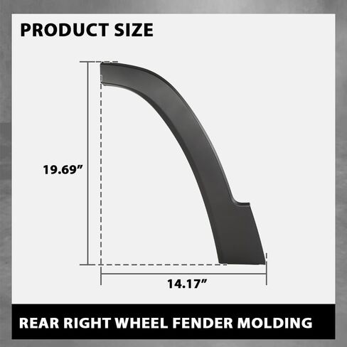 العجلة الخلفية العجلة Fender Flare صب الأسود PP الأمامي المتوافق مع Jeep Cherokee 2019-2021 68315998AC in Saudi Arabia