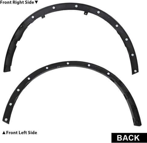 G-PLUS Fender Flares Compatible With 2006-2012 Toyota RAV4, 7587204060, TO1290109 Front Wheel Black Fender Thermoplastic Bolt-on Trim (Front Right Passenger Side) in Kuwait