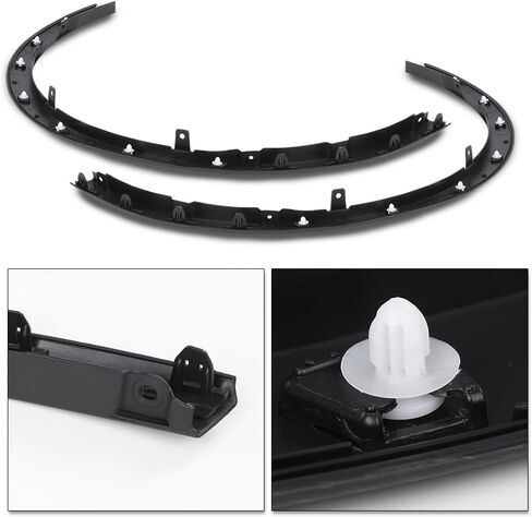 G-PLUS Fender Flares Compatible With 2006-2012 Toyota RAV4, 7587204060, TO1290109 Front Wheel Black Fender Thermoplastic Bolt-on Trim (Front Right Passenger Side) in Kuwait