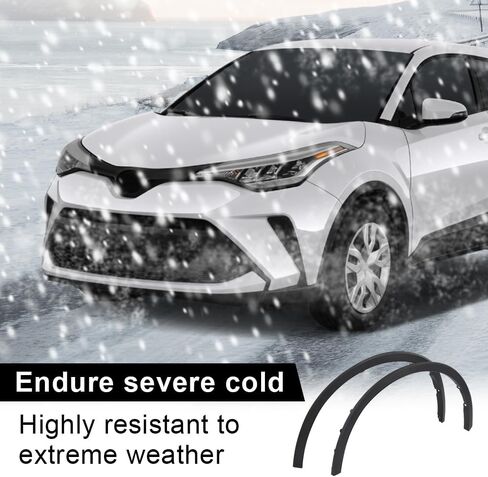 G-PLUS Fender Flares Compatible With 2006-2012 Toyota RAV4, 7587204060, TO1290109 Front Wheel Black Fender Thermoplastic Bolt-on Trim (Front Right Passenger Side) in Kuwait