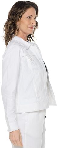 Coolibar UPF 50+ Women's Everglade Chambray Cropped Jacket - Sun Protective in Saudi Arabia