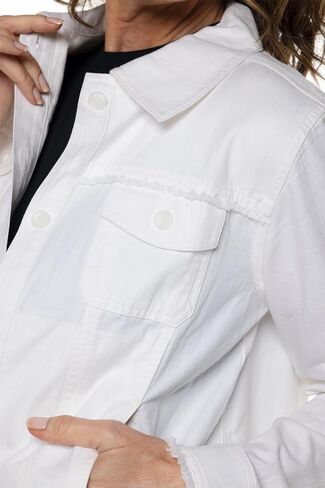 Coolibar Upf 50+ Women's Everglade Chambray سترة اقتصاصية - واقية من الشمس in Saudi Arabia