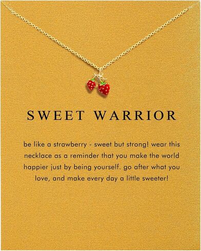 14K Gold Plated Pendant Necklace for Women, Dainty Charm Good Luck Inspirational Gifts for Her Friendship Necklace Cherry, Positive Duck, Shell Pearl Fish Beach Jewelry in Saudi Arabia