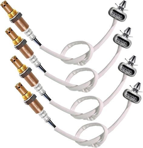 4pcs مستشعر Oxygen O2 234-4940 ، 12659516 ، استبدال السيارات 02 مستشعر متوافق مع شيفروليه/تشيفي/سيلفرادو 1500/ضواحي 5.3L ، ل Cadillac/Escalade ESV 6.2L ، ل GMC/Yukon 6.2L in Saudi Arabia