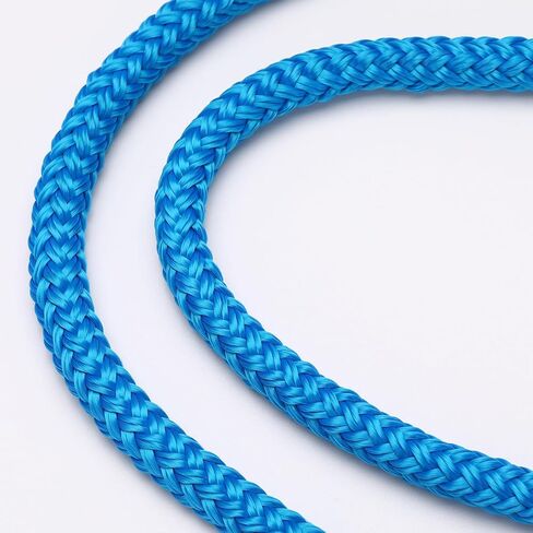 حبال القارب لرسو السفن، خطوط رصيف مزدوجة من النايلون المضفر للقوارب ذات حلقة، عبوتان باللون الأسود أو الأزرق in Kuwait