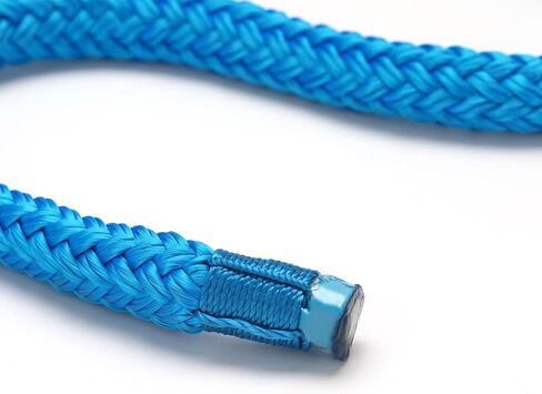 حبال القارب لرسو السفن، خطوط رصيف مزدوجة من النايلون المضفر للقوارب ذات حلقة، عبوتان باللون الأسود أو الأزرق in Kuwait