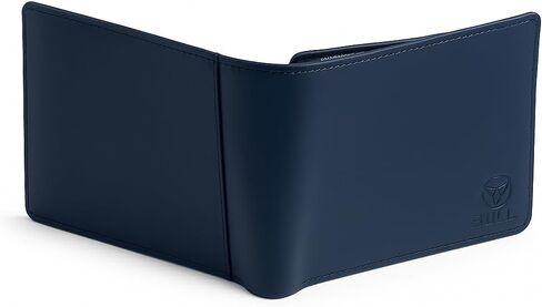 محافظ جلدية مصنوعة يدويًا للرجال-حظر رفيع ، حظر RFID ، ykk excera Zipper (جلود نابا الكاملة ، الخارجي الأسود الخارجي/البرتقالي الداخلي) in Saudi Arabia