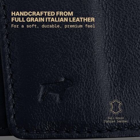 The Frenchie Co. Air Tag Speed Wallet ، Whultra Slim & Minimalist RFID Working Pocket Pocket ، حامل بطاقة الوصول السريع للرجال والنساء ، مصنوع من جلد إيطالي كامل الحبوب in Kuwait