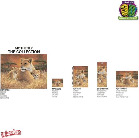 Bookmark - Tender Love from Deluxebase. A Giraffe Book Marker with lenticular 3D Artwork Licensed from Renowned Artist Beth Hoselton in Saudi Arabia