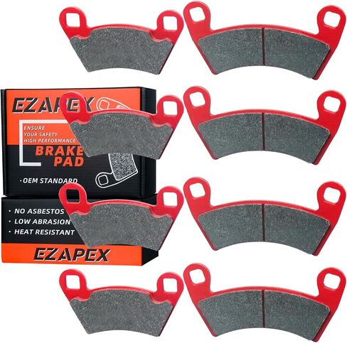 Upgraded Polaris Brake Pads Front and Rear Compatible With 2012-2018 Ranger XP 900, 2008-2013 500 700 800, 2014-2017 Diesel, 2010-2015 EV - 4 Sets Ceramic in Saudi Arabia