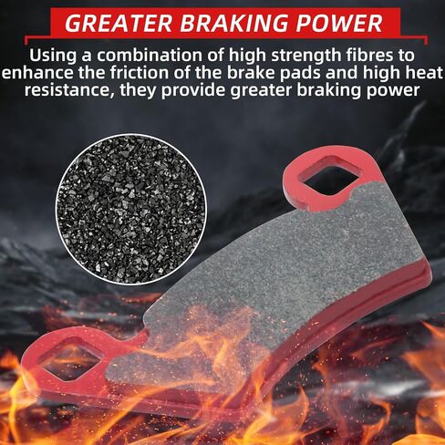 Upgraded Polaris Brake Pads Front and Rear Compatible With 2012-2018 Ranger XP 900, 2008-2013 500 700 800, 2014-2017 Diesel, 2010-2015 EV - 4 Sets Ceramic in Saudi Arabia