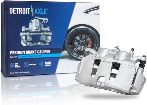 Detroit Axle - Front Brake Caliper for 2012-2020 Dodge Journey, Left Disc Brake Caliper w/Bracket 2013 2014 2015 2016 2017 2018 2019 Replacement in Saudi Arabia
