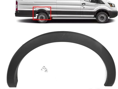 Replacement for Ford Transit 150 250 350 2015-2023 Rear Quarter Panel Wheel Flare MOLDING Trim (Left Driver Side Rear) in Kuwait