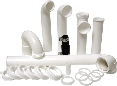 Plumb Craft Complete Bathroom Sink Drain Repair Kit, White (15 Piece) in Saudi Arabia