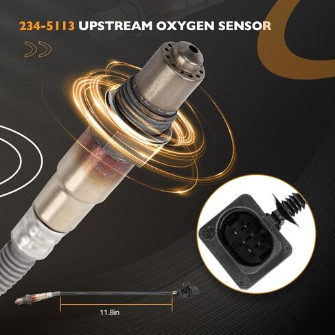 HQPASFY 2Pcs Oxygen Sensors 234-5113 234-4575 Upstream & Downstream Oxygen O2 Sensor Compatible with 2012-2014 Ford Focus 2.0L, 2013-2015 Ford Fusion 1.6L, 2015 Lincoln MKC 2.3L in Saudi Arabia