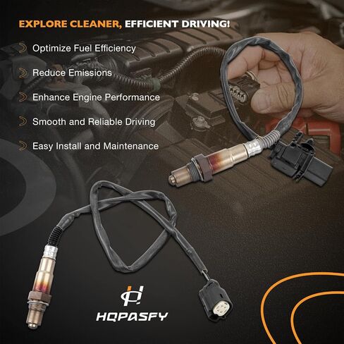 HQPASFY 2Pcs Oxygen Sensors 234-5113 234-4575 Upstream & Downstream Oxygen O2 Sensor Compatible with 2012-2014 Ford Focus 2.0L, 2013-2015 Ford Fusion 1.6L, 2015 Lincoln MKC 2.3L in Saudi Arabia