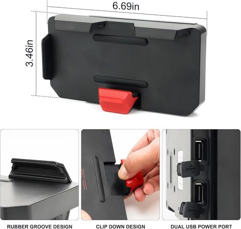 GPS Mobile Phone Motorcycle Navigation Bracket Wireless Charging Support with Two USB for BMW R1300GS R1200GS ADV R1250GS CRF1000L S1000XR F900R F900XR F850GS F800GS F750GS F700GS in Saudi Arabia