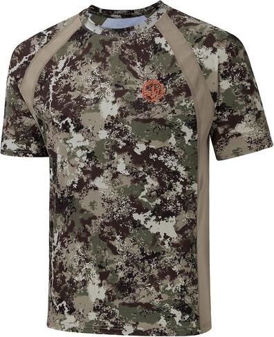 Bassdash Men's Camo Shirt Upf 50+ Tremable Tremble Sleeve Short UV Thirt T-Shirt for Heaking Hiking SR02M SR02M in Kuwait