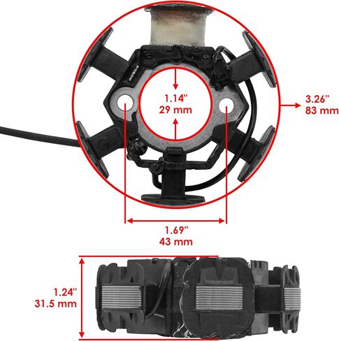 stator Caltric متوافق مع Honda XR80R XR 80R XR-80R 1993 1995 1995 1996 1997-2003 Magneto in Saudi Arabia