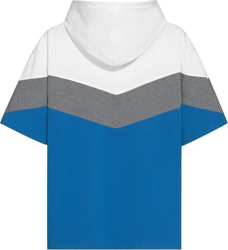 رجال قصير الأكمام هوديي لون القطن الناعم بلوك بلوك تي شيرت pullover كبير الجيب نصف الأكمام الصيف قميص الصيف in Saudi Arabia