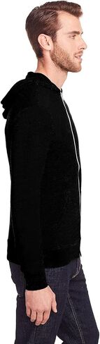 للجنسين TriBlend Full-zip Light Hoodie XL Solid BLK Trblnd ، 302Z in Saudi Arabia