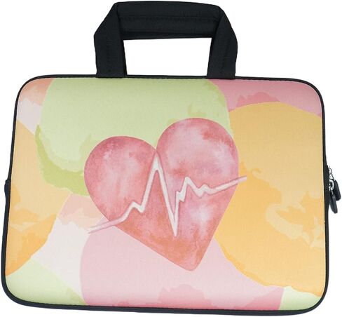 11 11.6 12.1 12.5 inch Laptop Carrying Bag Neoprene Notebook Case Fits Apple MacBook Air Samsung Google Acer HP DELL Lenovo (Pink violet marble) in Saudi Arabia