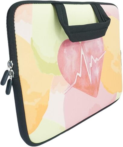 11 11.6 12.1 12.5 inch Laptop Carrying Bag Neoprene Notebook Case Fits Apple MacBook Air Samsung Google Acer HP DELL Lenovo (Pink violet marble) in Saudi Arabia