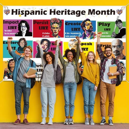 Hispanic Heritage Month Decorations | Festive Banner and Backdrop | Embrace Tradition, Celebrate Culture | Light Theme in Kuwait