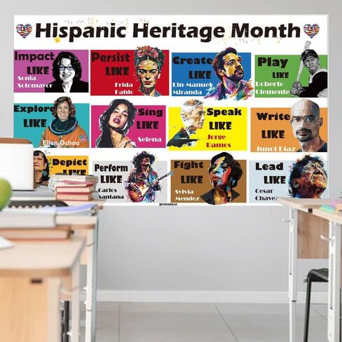 Hispanic Heritage Month Decorations | Festive Banner and Backdrop | Embrace Tradition, Celebrate Culture | Light Theme in Kuwait