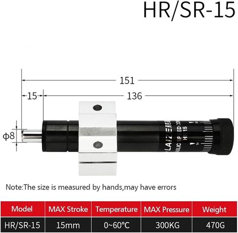امتصاص الصدمات القابل للتعديل ضغط الزيت HR30 مثبط SR30 HEDRAULIC HR15 HR60 HR80 HR100 1PCS (HR60) in Saudi Arabia