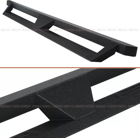 ركض لوحات إسقاط خطوات متوافقة مع 2015-2025 Chevy Colorado & GMC Canyon Crew Cab (4 أبواب بالحجم الكامل) Side Step Rail Nerf Bars ، Black in Kuwait