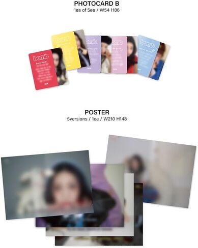 Illit - ألبوم 3rd Mini [Bomb] Gllit Wonhee Version + [PhotoCard Extra Extra] "Little Monster" in Saudi Arabia