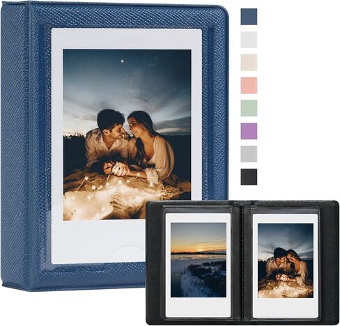 2 Pack Instax Mini Photo Album Plastic Customizable Cover, 28 Pockets Polaroid Photo Album for 2x3 Pictures, Polaroid Album Book for Fujifilm Instax Mini Instant Camera (Pink) in Saudi Arabia