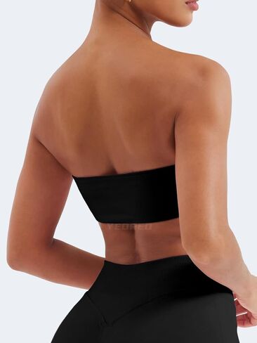 Yeoreo Bandeau Bandeau Sports Bra للتمرين السلس أنبوب أعلى صالة رياضية مبطنة in Kuwait